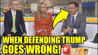 FOX Host STUTTERS NERVOUSLY As His Defense Of Trump GOES WRONG