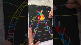 Magical Drawing Book🖍 | Scratch Book Drawing Tutorial #art #drawing #shorts #short #magic #easy