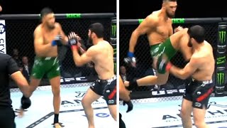 UFC 294 fight between Johnny Walker and Magomed Ankalaev.