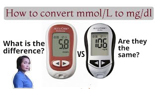 How to convert mmol/l to mg/dl blood sugar level