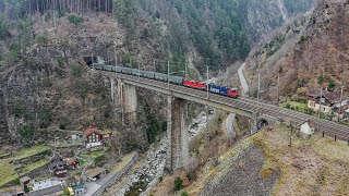 Die Chärstelenbachbrücke an der Gotthard Nordrampe