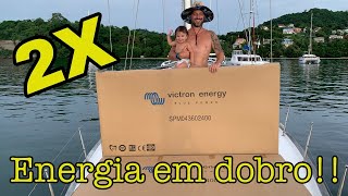 ENERGIA em DOBRO para o Veleiro Liberdade!!! Instalação de placas solares no veleiro. CARIBE 04