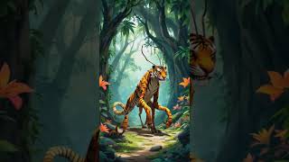 Epic Animal Fusion: Mantis Meets Tiger! #shorts