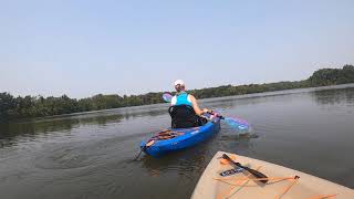 Kayak on Simpson Lake and Grand Glaize Creek September 2021