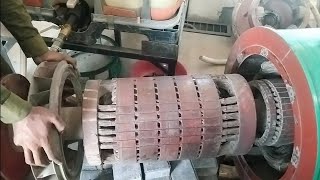 Watch How This Young Boy Exit A 225 KVA Generator Rotor | Generator Motor Rewinding