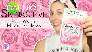 Garnier Skinactive Rose Water Moisturizer | Dry Skin Mask