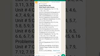 9th physics guess paper #physics #shortvideo #shorts