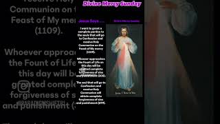 Divine Mercy Sunday #mothermaryismoving #love #mamamaryprayforus #catholicsaint #motivation