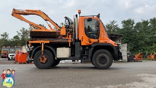 LKW Daimler Chrysler Unimog U400 mit Böschungsmähwerk Mulag - P9