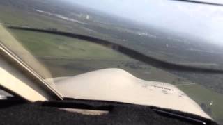 Landing in an airplane