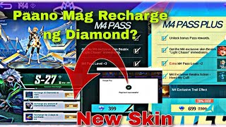 How to Recharge Diamond Sa MLBB ? || Binili ko M4 Skin Beatrix Light Chaser at Hayabusa Techie Ninja