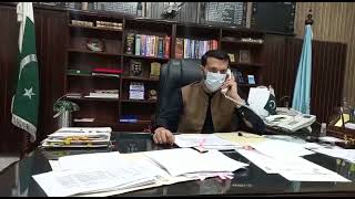 Deputy Commissioner Kohat Taking calls of Public