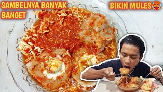 MUKBANG 2 BAKSO TELOR JUMBO PEDAS KUAH IBLIS