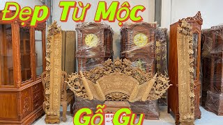 🔰 Bộ Cuốn Thư Mai Hoá Long Gỗ Gụ Hàng Cao Cấp Đục Kỹ Làm Theo Đơn Hàng Của Chú Đông - Chí Linh HD