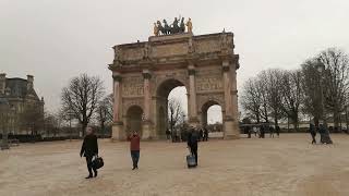 Louvre Palace, Paris (FRANCE) – Walking Outside