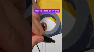 Drawing A Mega Minion!😱🖌️ #shorts