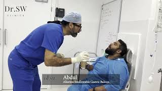 Abdul's Allurion Swallowable Gastric Balloon Treatment Procedure | Dr SW Clinics