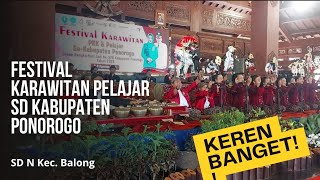 Keren !!! Penampil Terbaik Anak-anak SD Festival Karawitan Pelajar Ponorogo Part-2