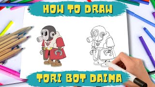 How to draw Tori Bot Daima | Dragon Ball Daima | Step by Step