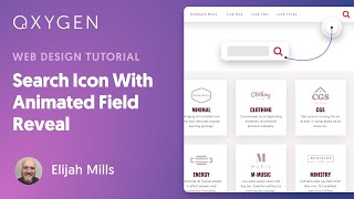 How To Make A Search Icon With Animated Field Reveal In Oxygen