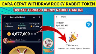 TUTORIAL CARA CEPAT MENARIK SALDO TOKEN ROCKY RABBIT KE WALLET TON | ROCKY RABBIT AIRDROP WITHDRAWAL