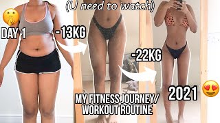 My Workout routine for a 22kg weight loss- A full week of working out