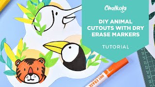 DIY Animal Cutouts Using Dry Erase Markers [Kids Tutorial]