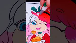 Coloring Kimmi The Clown Pumpkin Pie 🥧 #thanksgiving #holiday #coloring #art #drawing #ohuhumarkers