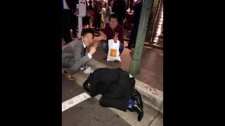 Drunk and sleep in japan