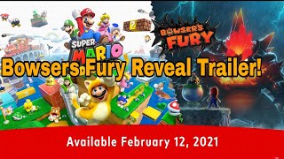 SUPER MARIO 3D WORLD + BOWSERS FURY REVEAL TRAILER REACTION!!!