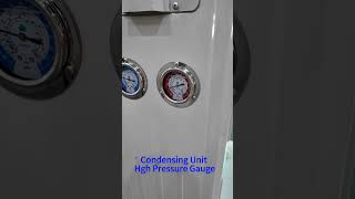 Condensing unit high pressure gauge