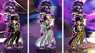 A CADA VITÓRIA O JOTARO EVOLUI NO MUGEN *star Platinum combou*