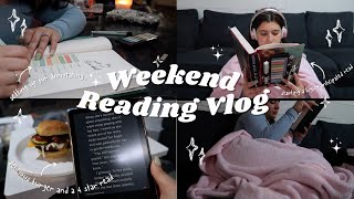 Weekend Reading Vlog ✨💙 starting a highly anticipated read, reading a 4 star KU romance and more