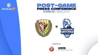 Post-game press conference | EuroCup 21-22 RS Round XVIII | Slask Wroclaw - MoraBanc Andorra