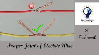 proper joint of Electric wire