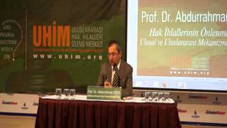 KONFERANS: PROF. DR. ABDURRAHMAN EREN