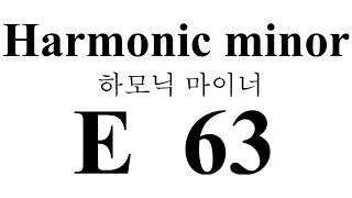 E Harmonic minor 하모닉마이너 Backing Track #LBT08E T=63