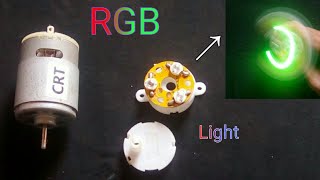 RGB Light make at home | led motor rgb | motor lights | lights rgb fan make at home