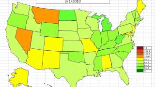 Map: Leading Economic Indicators by State October 2012