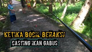 CASTING IKAN GABUS DI KEDUNG KOTAK