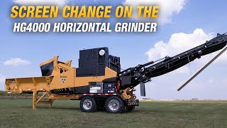 Efficiently change screens on the HG4000 horizontal grinder | Vermeer