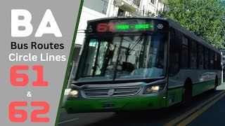 Bus Line Explorer: Circle Lines 61 & 62 - CONSTITUCIÓN | Dash Cam POV Series #BABusRoutes