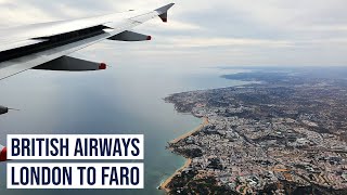 British Airways Airbus A319 ✈ London Heathrow to Faro Flight Video