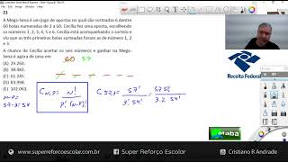 MABA CONCURSOS  -  RECEITA FEDERAL  -  2023  -  ANÁLISE COMBINATÓRIA  -  Com prof. Cristiano Andrade