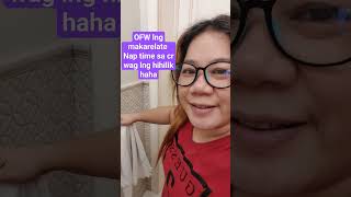 Ung pagod ka tas kailangan mong magpahinga ,ok na aq sa cr #ofwlife #viral #trending #asmr