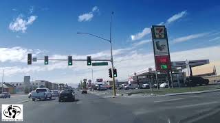 Vegas Sunny Afternoon Drive Tour Las Vegas Scenic East Streets, Las Vegas, Nevada!