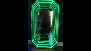 octagon rgb long infinity mirror