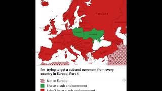 I'm trying to get a sub i comment from every country in Europe. Part 4 #travelmap #history