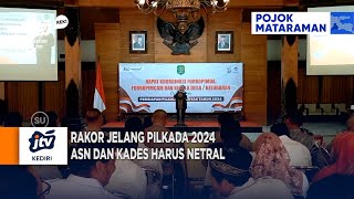 TRENGGALEK - Rakor Jelang Pilkada 2024 ASN Dan Kades Harus Netral