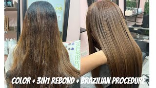 Color + Rebond + Brazilian (Botox) Procedure